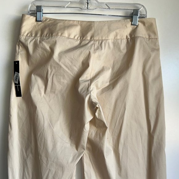 NWT Tahari Sterling Crop Capri Pants Beige Flax Size 4 - Picture 4 of 11